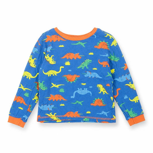 George Boys Blue Animal Print   Pyjama Top Size 6 Years  - Dinosaur
