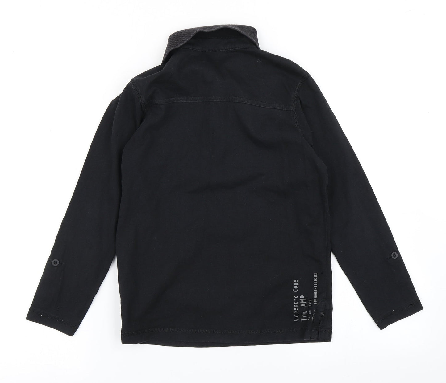 George Boys Black   Basic Polo Size 7-8 Years
