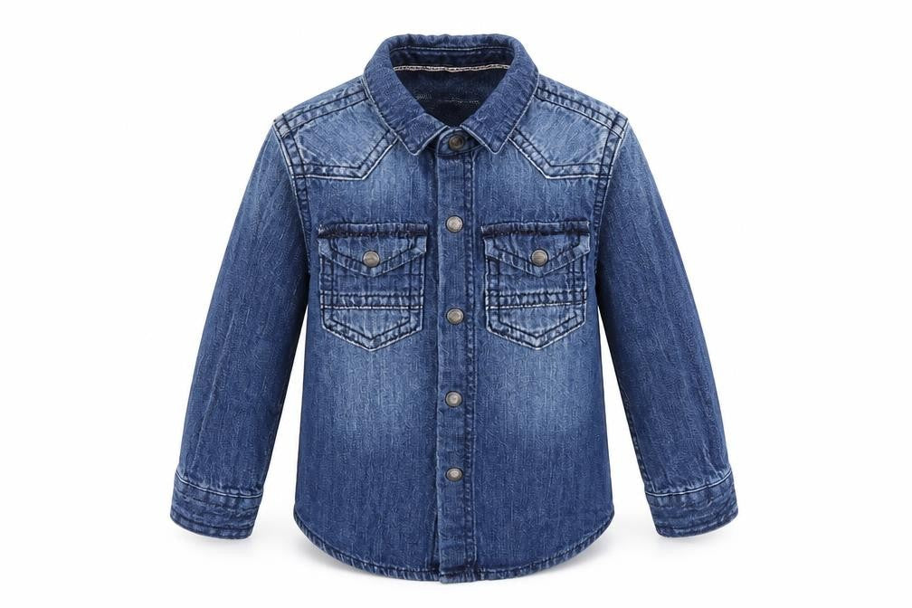 NEXT Girls Blue  Denim Basic Button-Up Size 12-18 Months