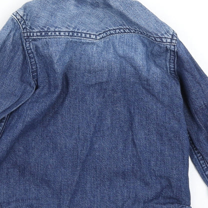 Next Girls Blue  Denim Basic Button-Up Size 12-18 Months