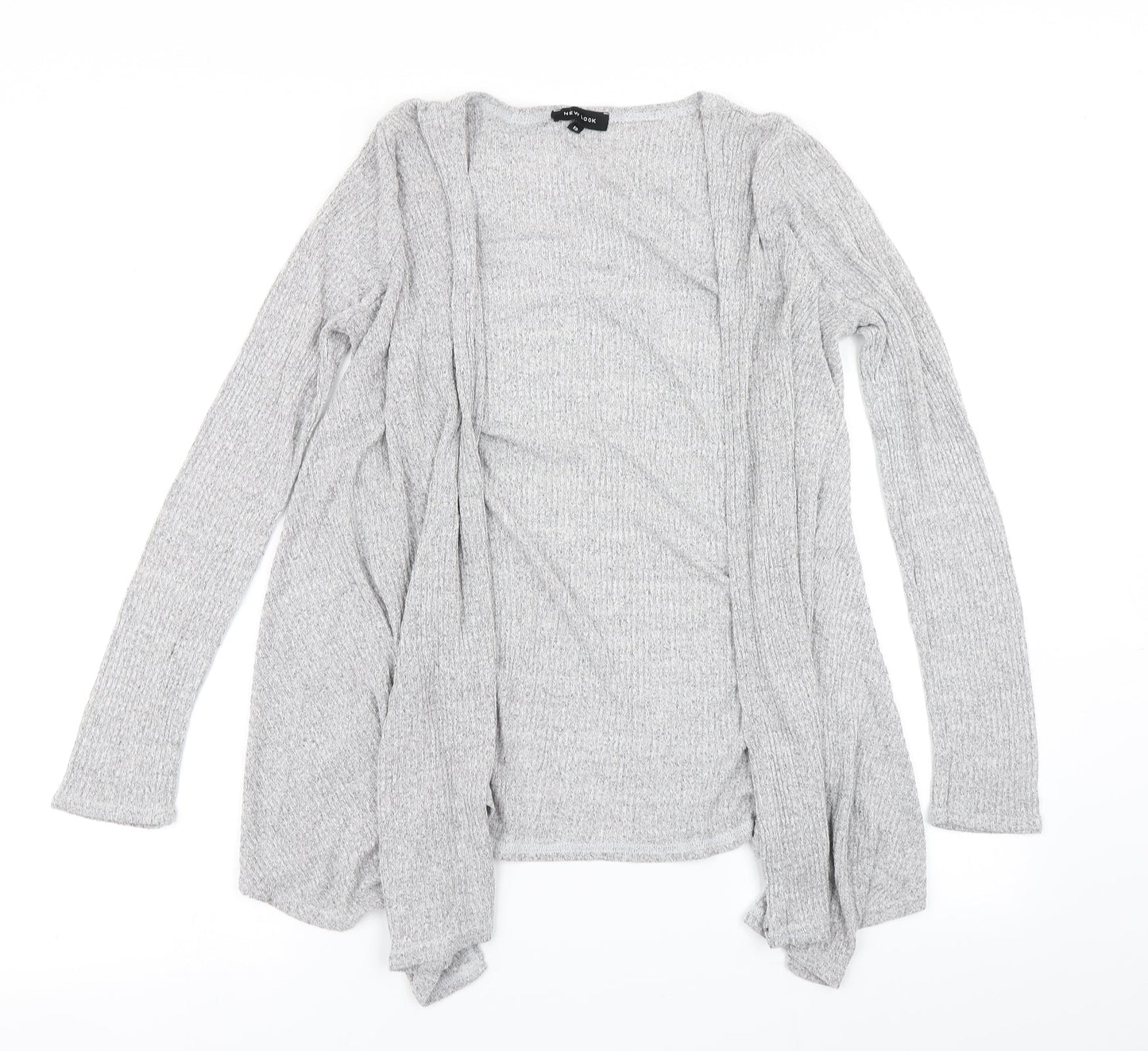 New Look Womens Grey  Knit Cardigan Jumper Size 12