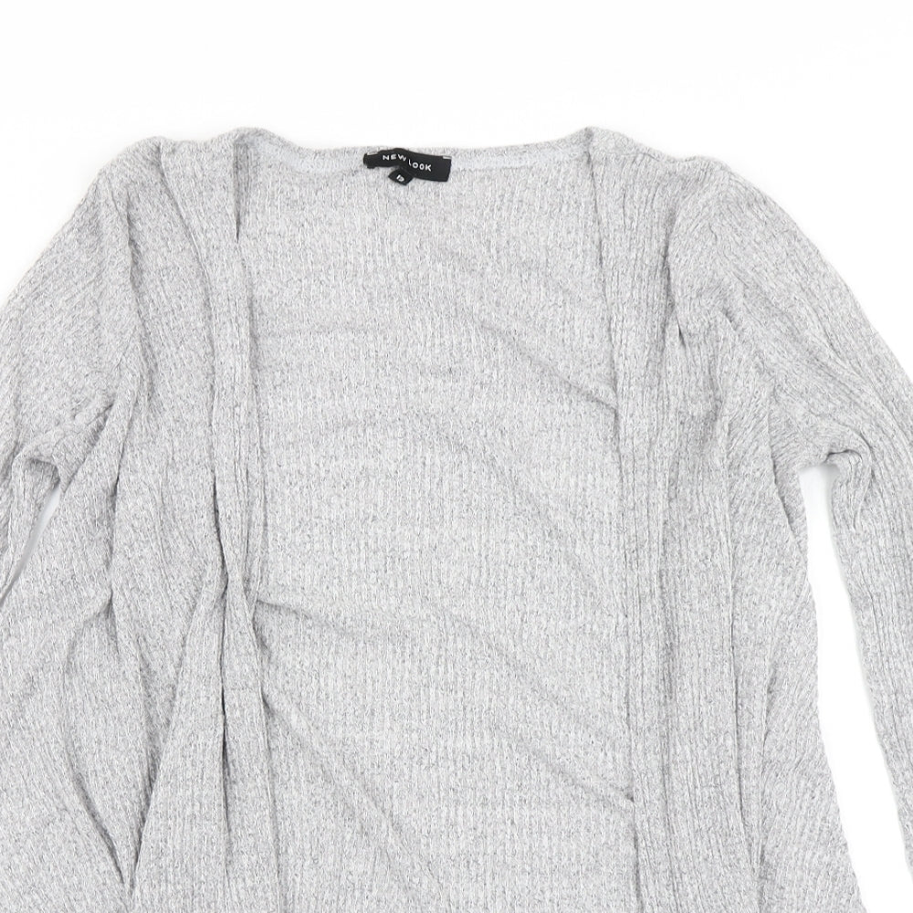 New Look Womens Grey  Knit Cardigan Jumper Size 12