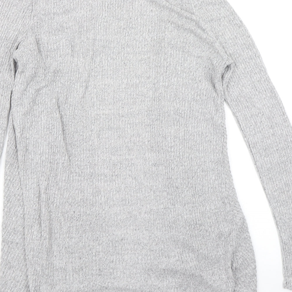 New Look Womens Grey  Knit Cardigan Jumper Size 12