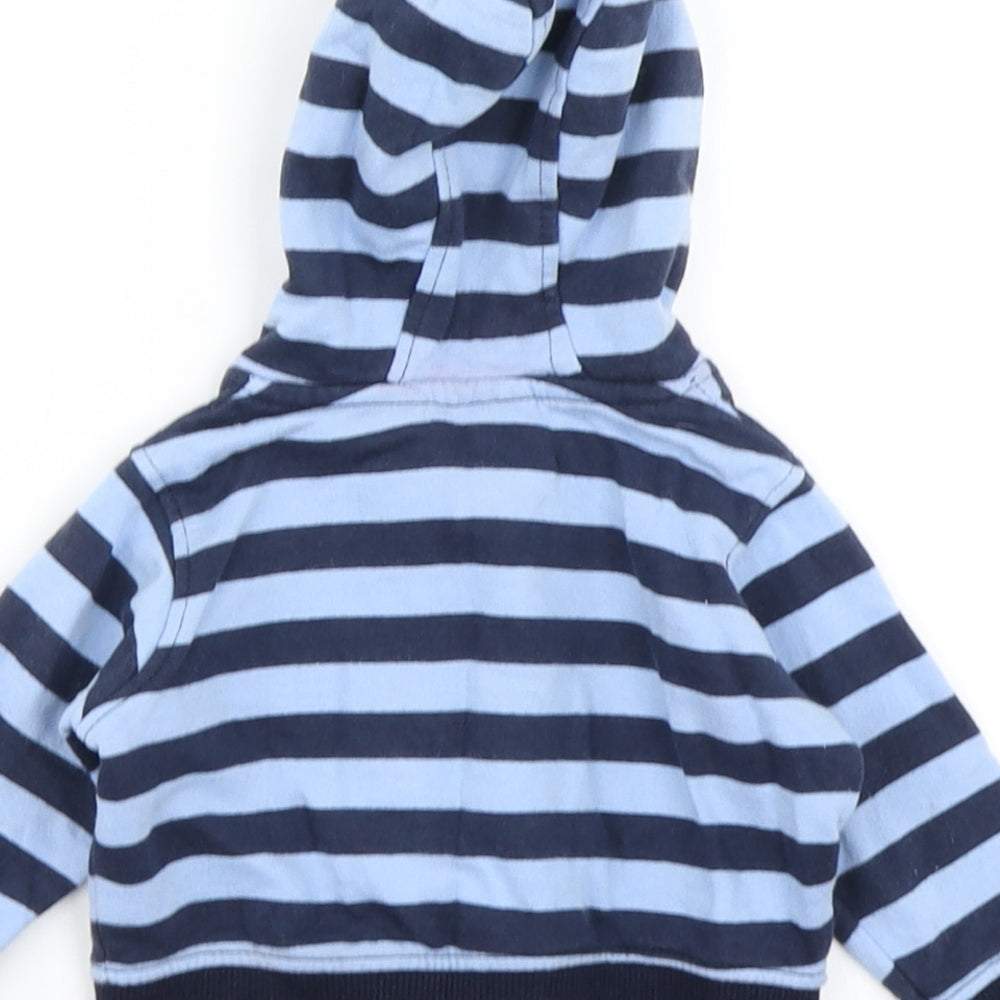 Baby Boys Blue Striped  Jacket  Size 0-3 Months