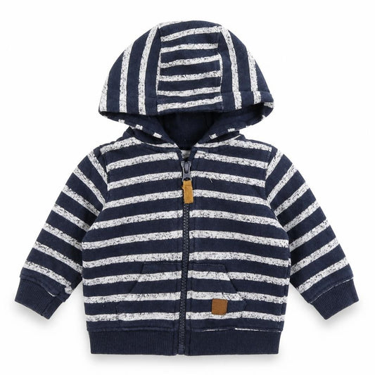 Lullaby Boys Blue Striped  Jacket  Size 0-3 Months