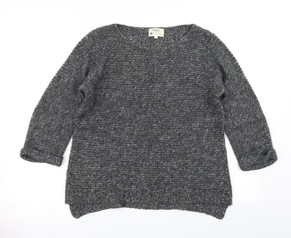 Next Womens Grey  Knit Pullover Jumper Size 10