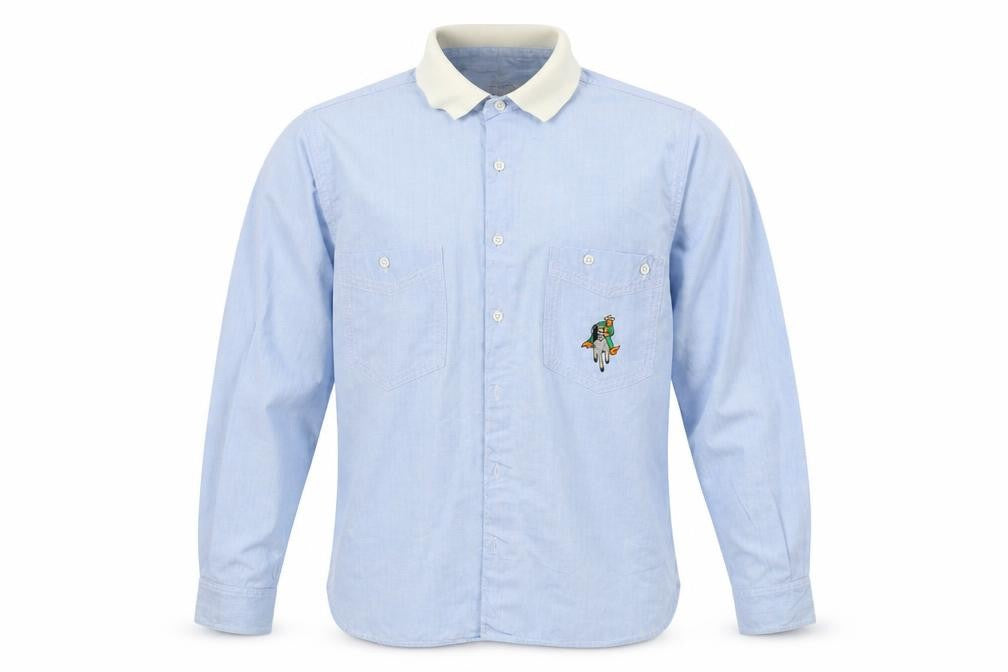 Splinter Mens Blue    Button-Up Size S