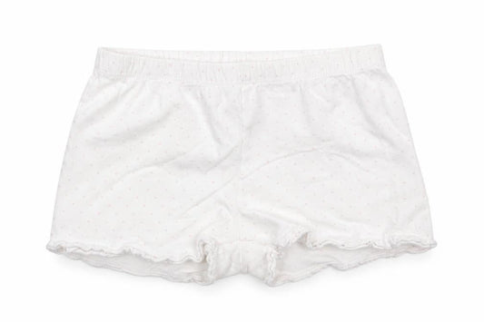 H&M Girls White Polka Dot  Sweat Shorts Size 4-5 Years