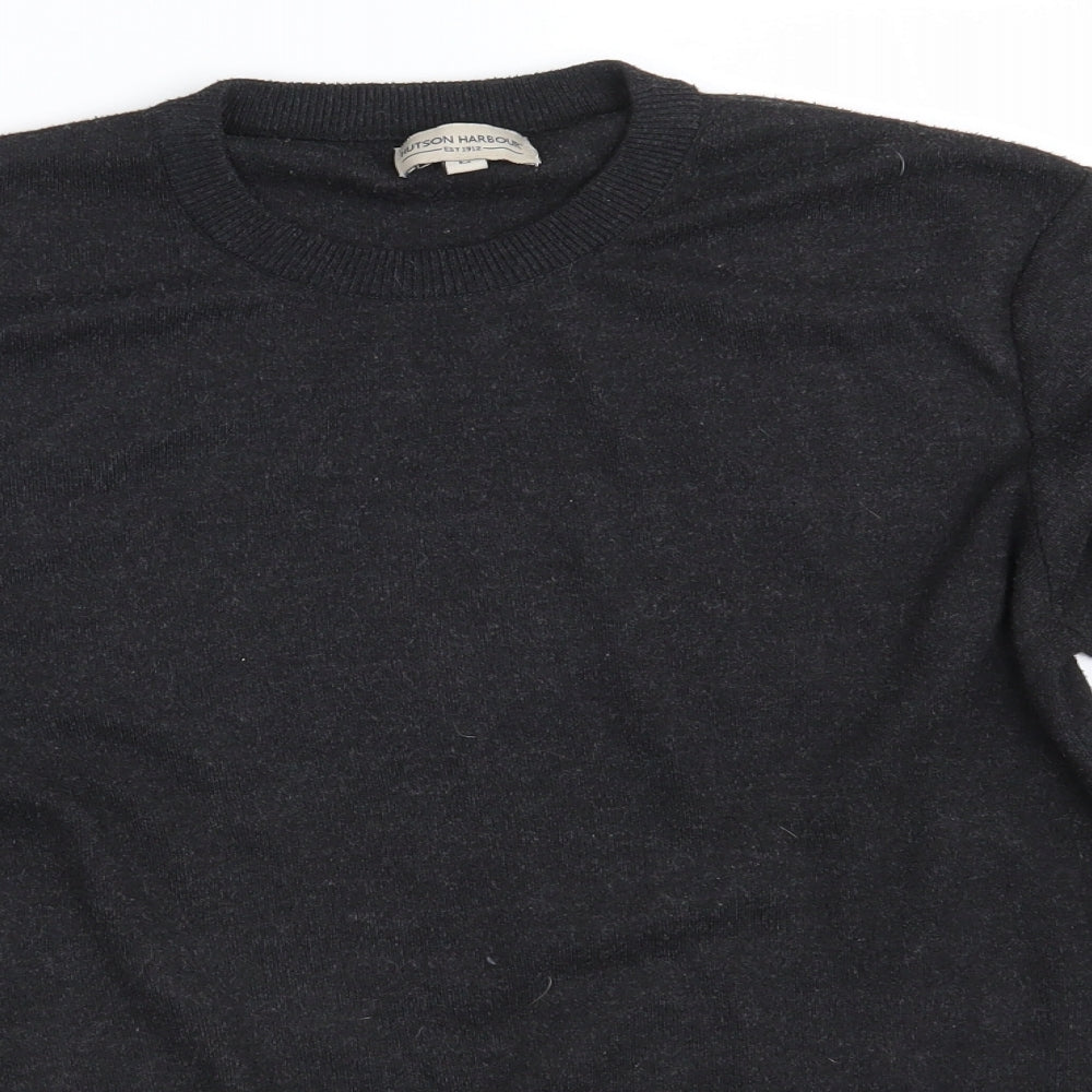 Hutson Harbour Mens Black   Pullover Jumper Size M