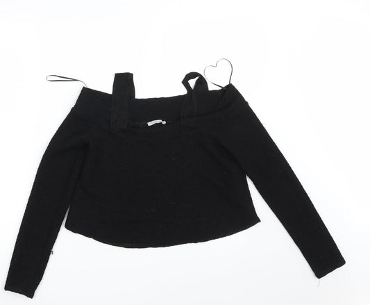 Zara Womens Black   Cropped Tank One Size