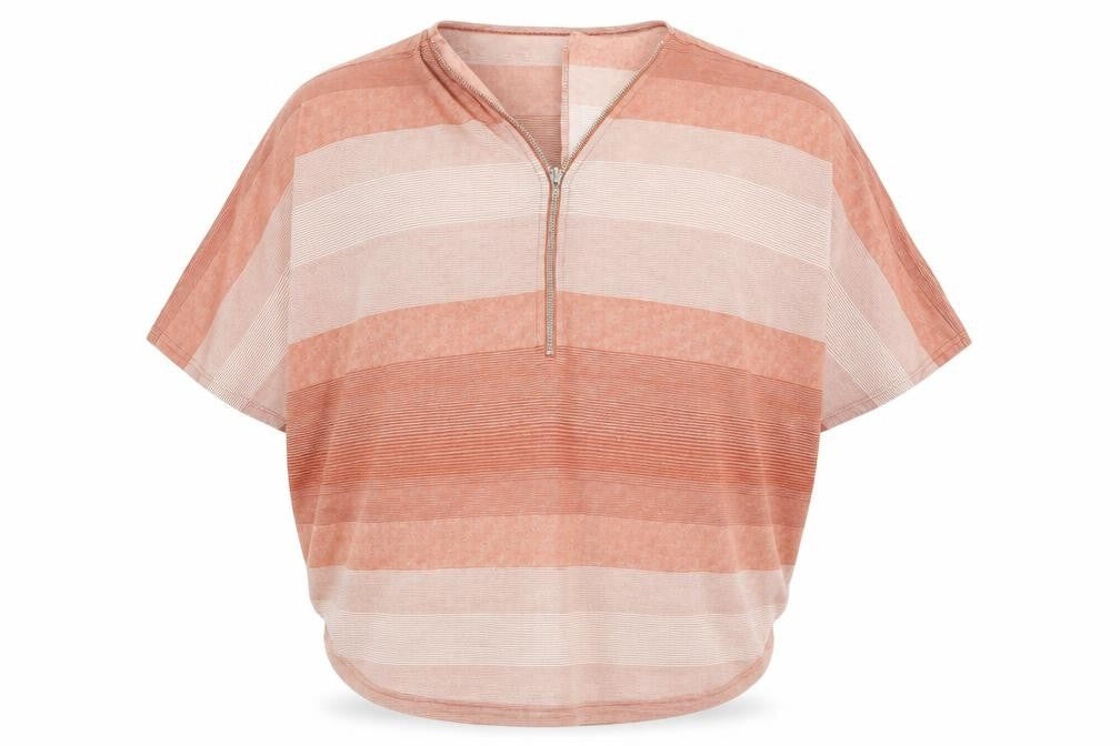 QED London Womens Pink Striped  Pullover Sweatshirt Size L