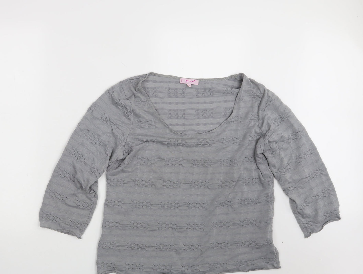 Per Una Womens Grey   Pullover Sweatshirt Size 16
