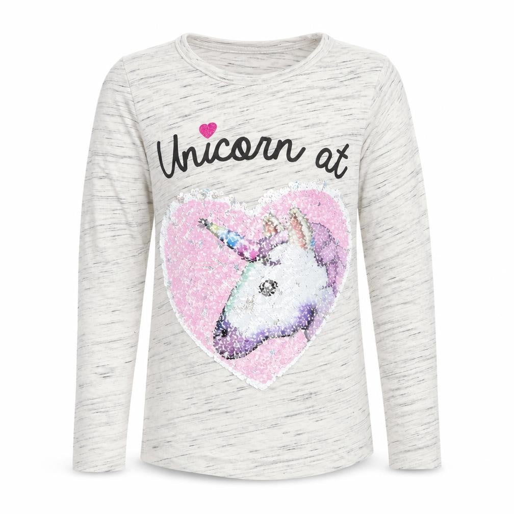 Primark Girls White Spotted  Pullover Sweatshirt Size 12-13 Years  - Unicorn