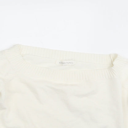 Honey Punch Womens Ivory  Rayon Pullover Jumper Size M