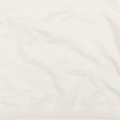 Honey Punch Womens Ivory  Rayon Pullover Jumper Size M