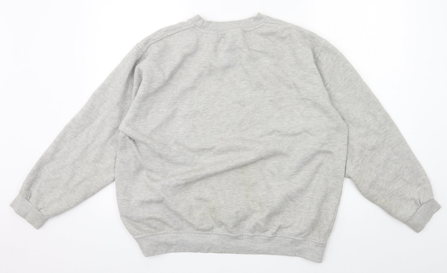 Uneek Womens Grey  Jersey Pullover Sweatshirt Size L