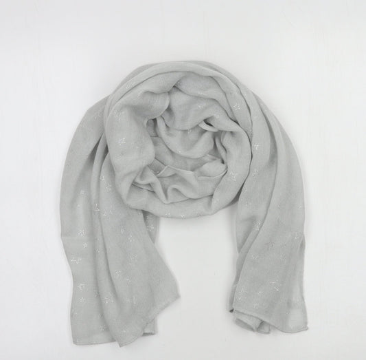 NEXT Womens Grey Geometric Knit  Scarf