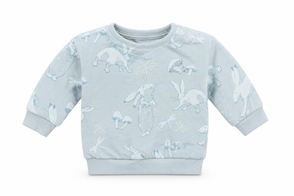 George Girls Blue Geometric Jersey Pullover Jumper Size 0-3 Months  - Rabbit