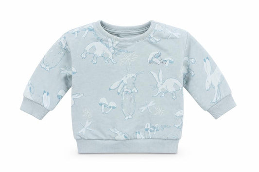 George Girls Blue Geometric Jersey Pullover Jumper Size 0-3 Months  - Rabbit
