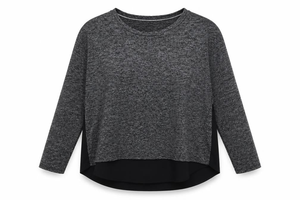 Paraphrase Womens Grey  Jersey Basic Blouse Size 16