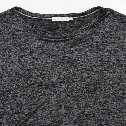 Paraphrase Womens Grey  Jersey Basic Blouse Size 16
