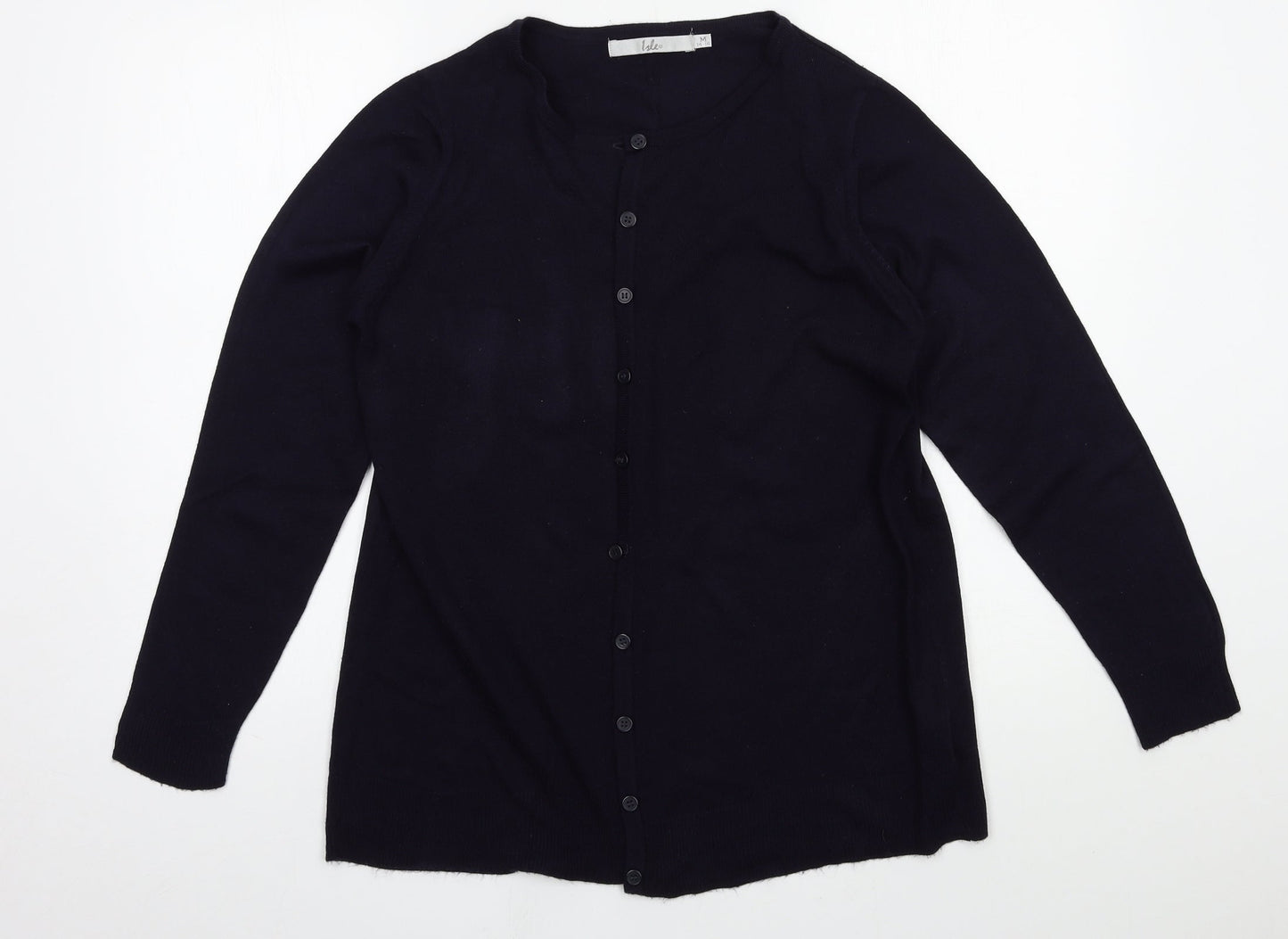 Isle Womens Blue  Knit Cardigan Jumper Size 14