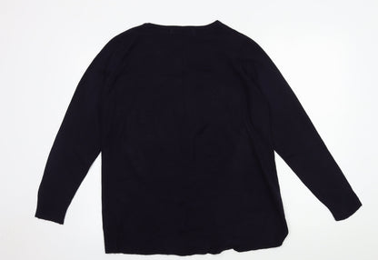Isle Womens Blue  Knit Cardigan Jumper Size 14