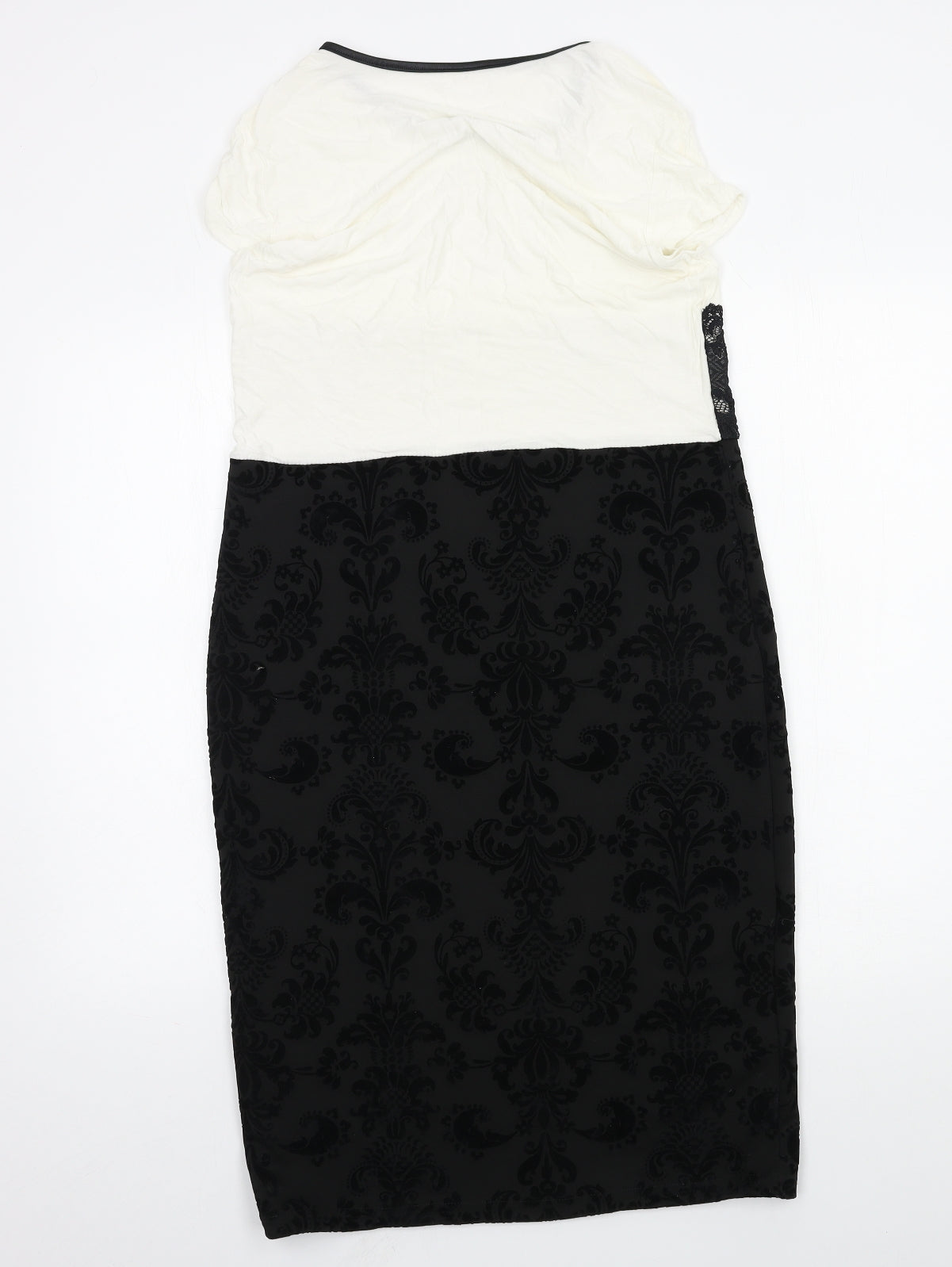 Preworn Womens Ivory  Jersey Bodycon  Size 14