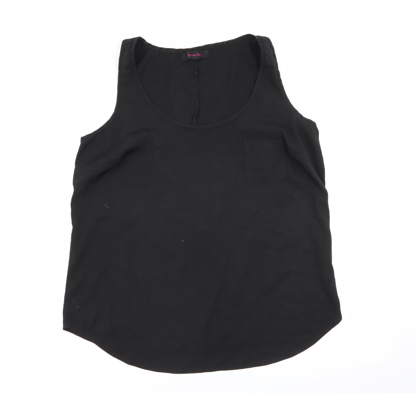 Simply Be Womens Black   Basic Blouse Size 12