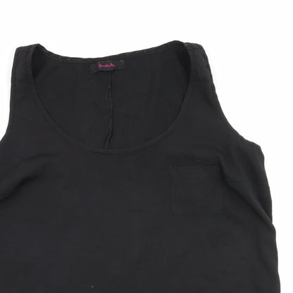 Preloved Simply Be Womens Black   Basic Blouse Size 12 - Detail