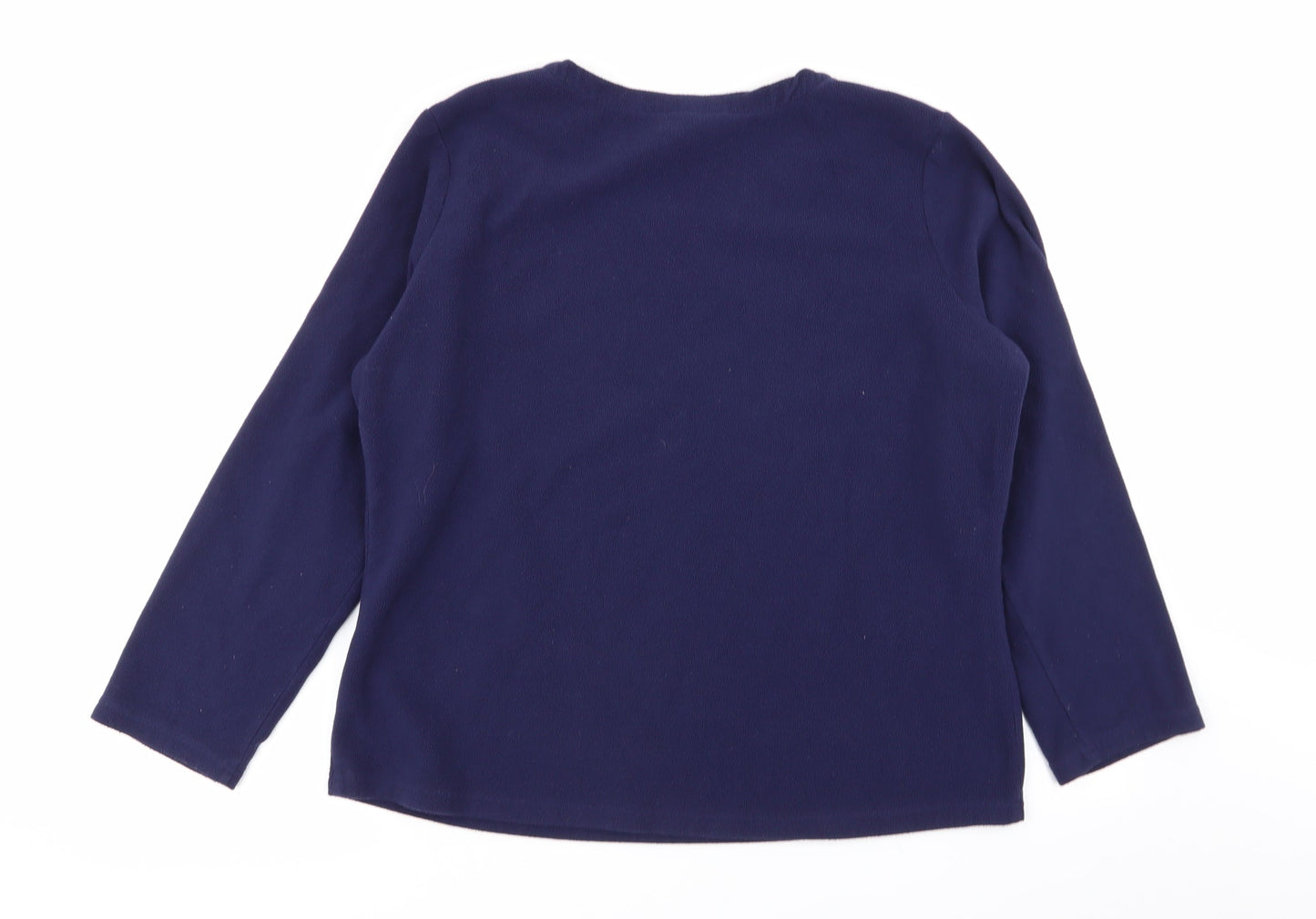 Asda George Womens Blue Solid  Babydoll Pyjama Top Size 16