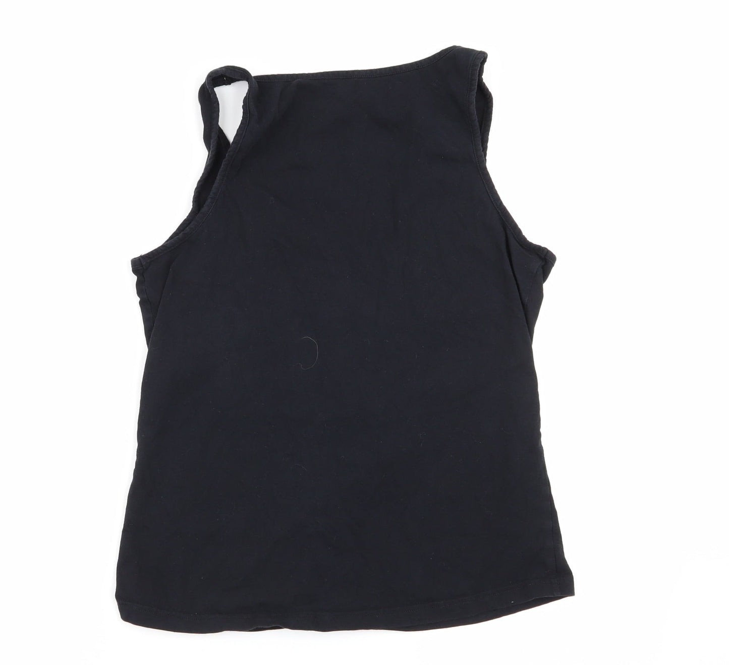Asda George Womens Black Solid  Top Pyjama Top Size 12