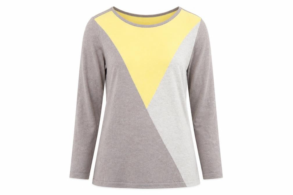 David Emanuel Womens Multicoloured Geometric  Pullover Jumper Size S
