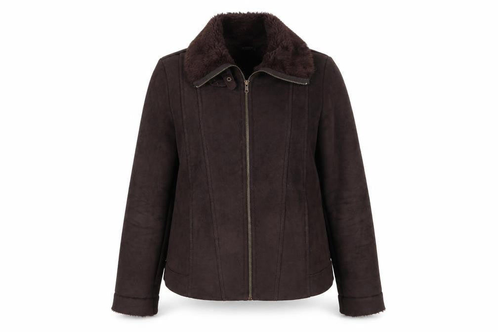 BM Womens Brown   Jacket Coat Size 16