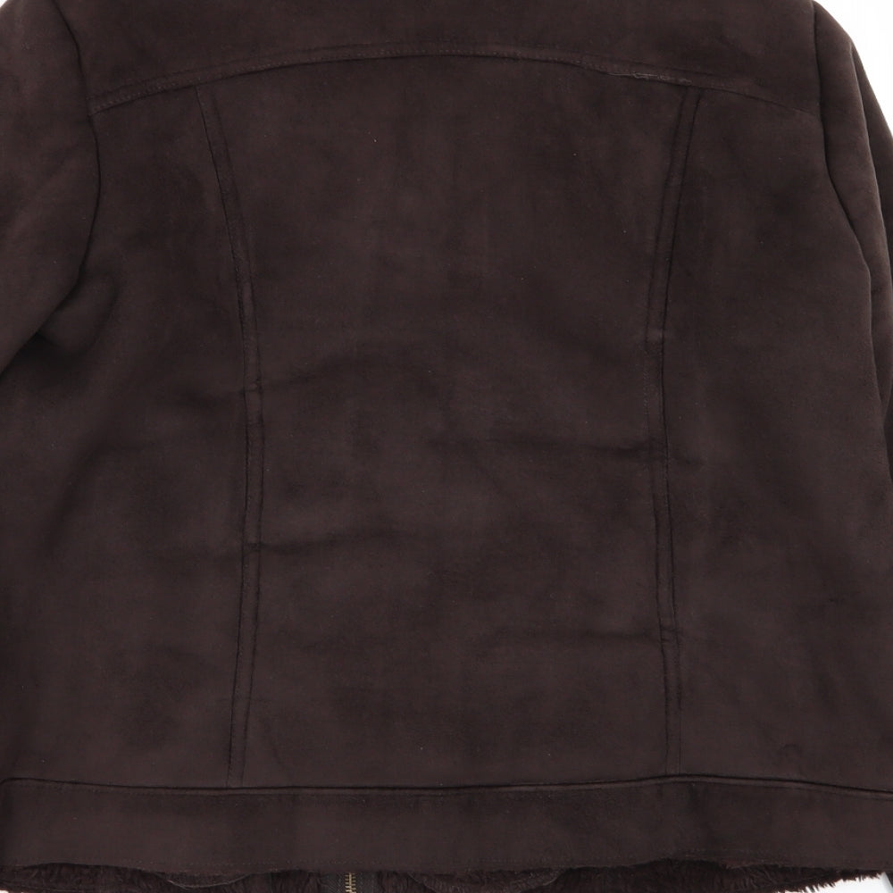 BM Womens Brown   Jacket Coat Size 16