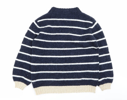 Preloved NEXT Womens Multicoloured Striped  Pullover Jumper Size M - Back