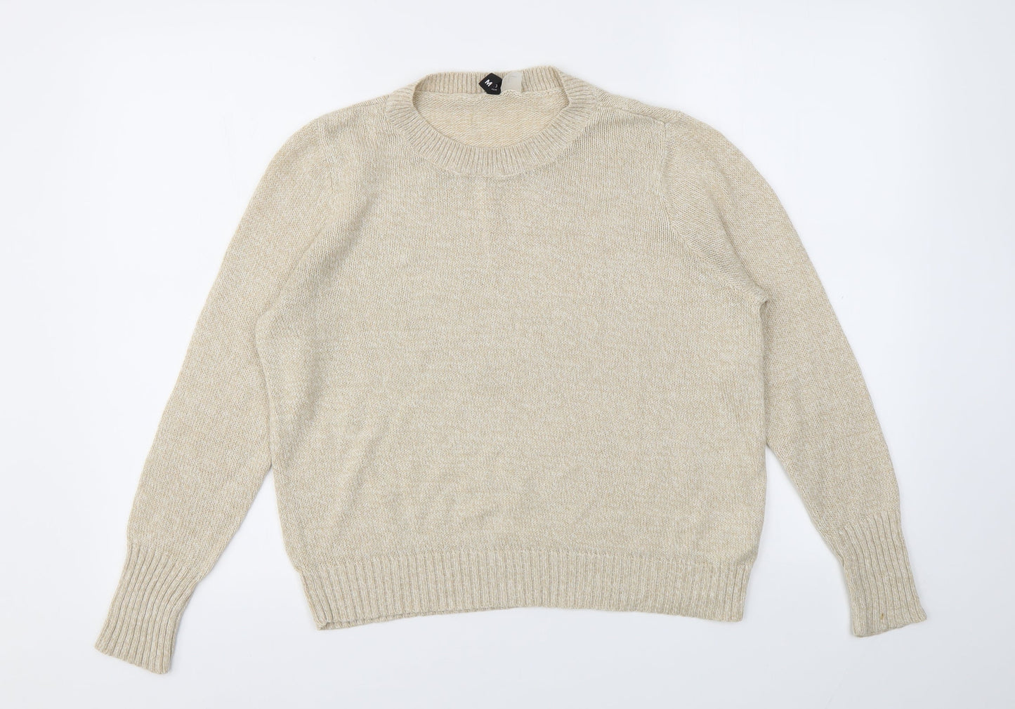 H&M Womens Beige   Pullover Jumper Size M