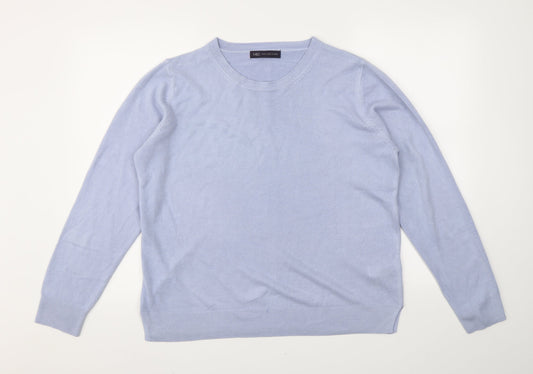 M&S Womens Blue   Pullover Jumper Size 18