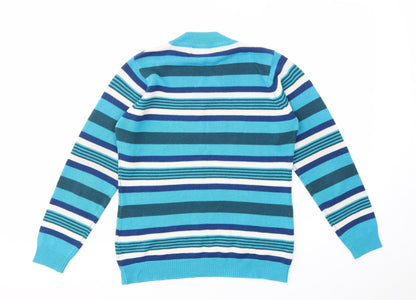 ISLE  Womens Multicoloured Striped  Pullover Hoodie Size S