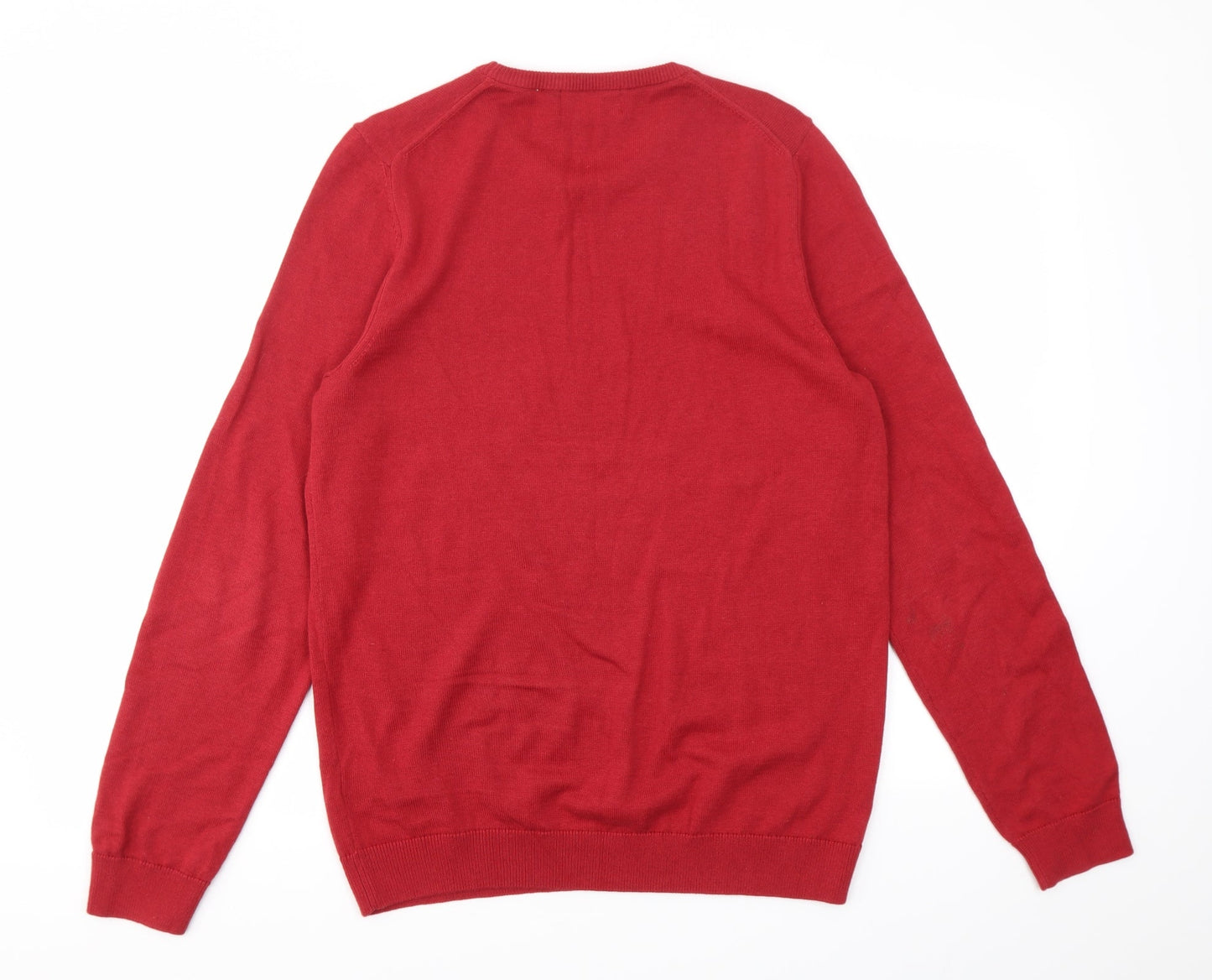 M&S Mens Red   Pullover Sweatshirt Size S