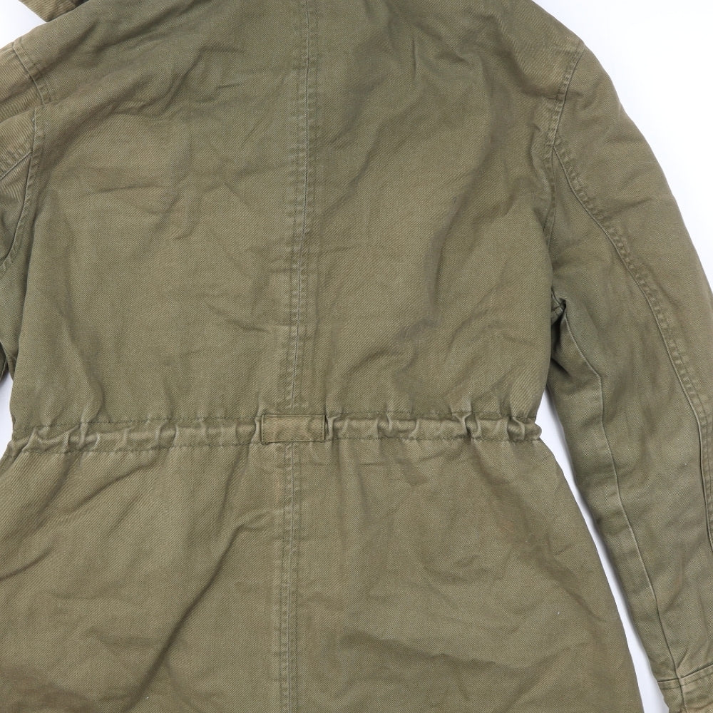Debenhams Womens Green   Jacket Coat Size 10