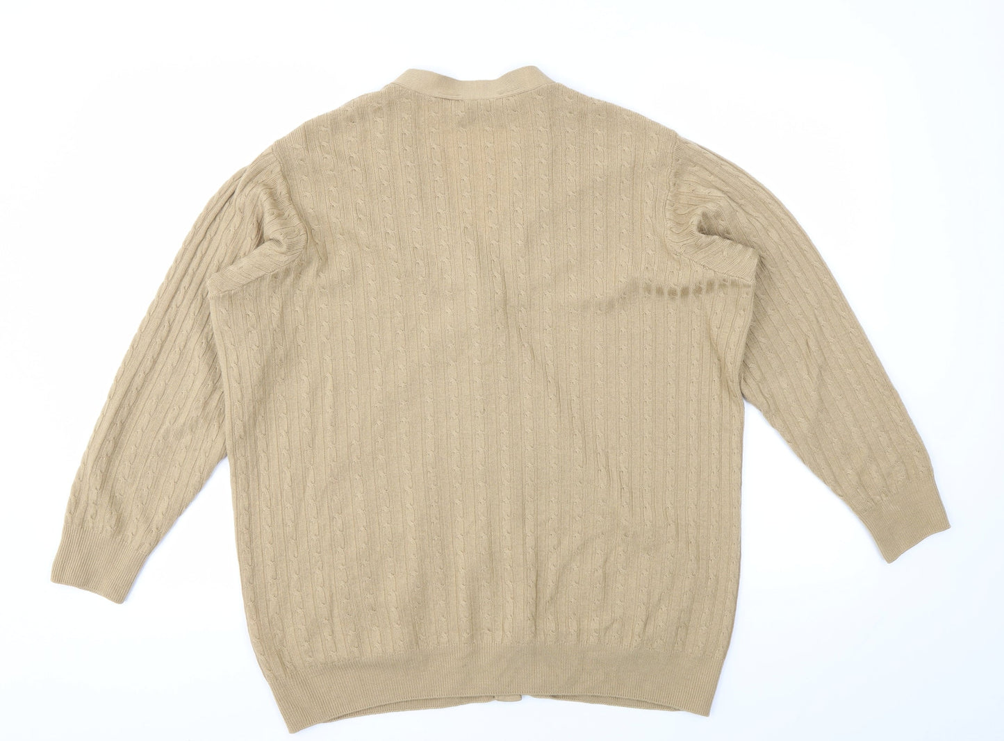 M&S Womens Brown   Cardigan Jumper Size 14