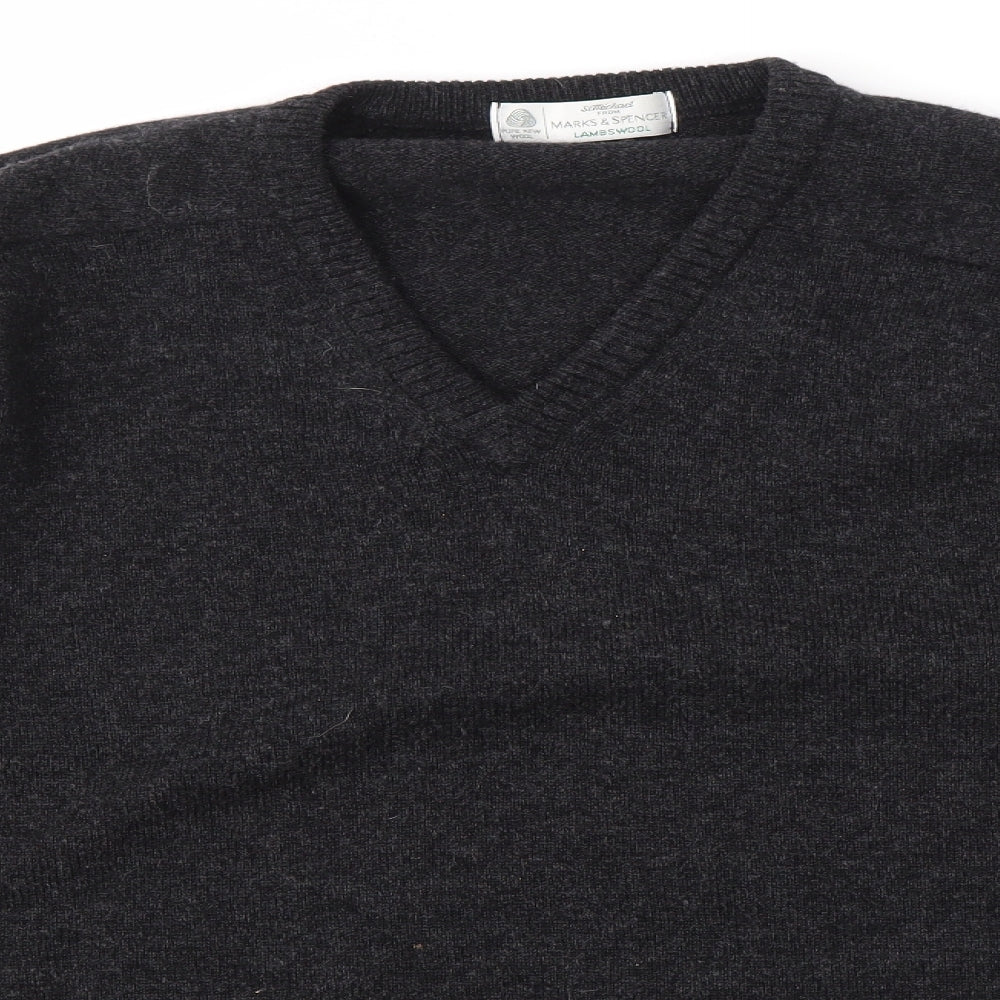 M&S Mens Black   Pullover Sweatshirt Size L