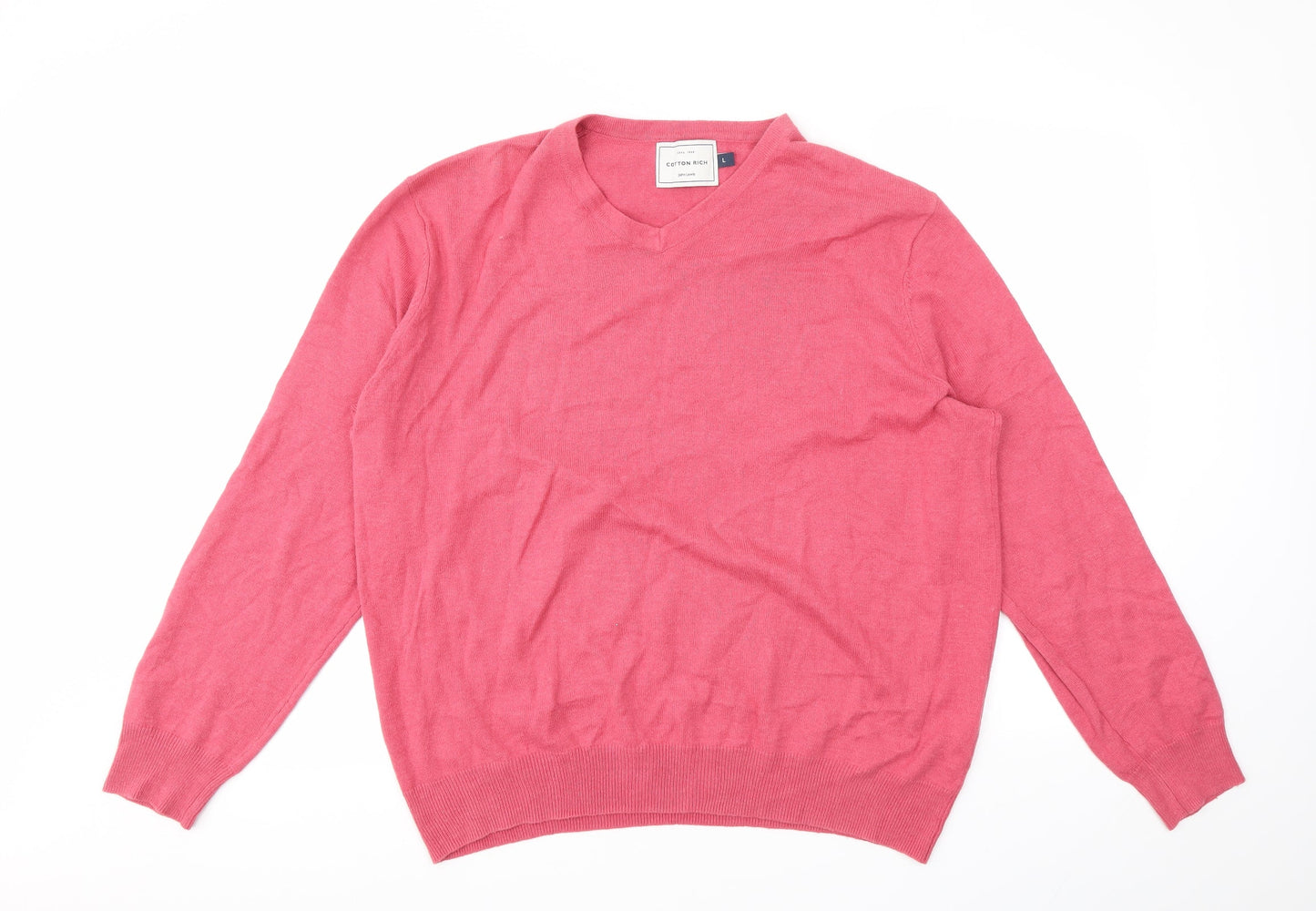 JHON LEWIS  Mens Pink   Pullover Sweatshirt Size L