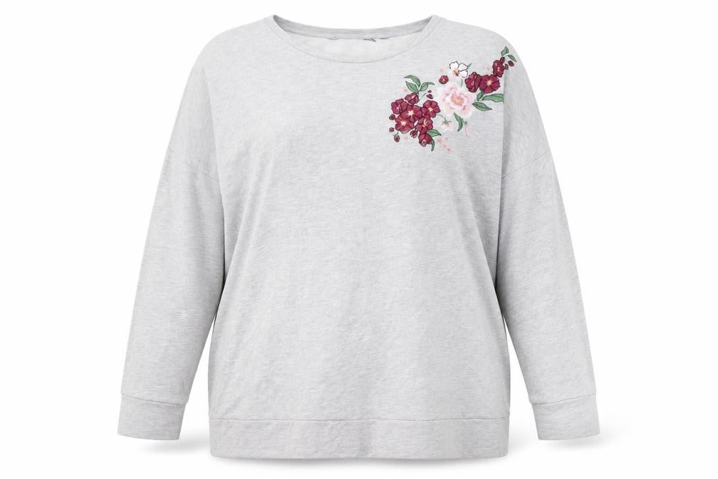 Dorothy Perkins Womens Grey Geometric  Pullover Jumper Size 18