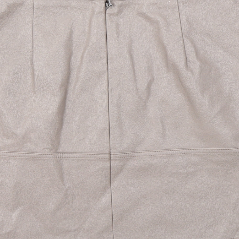 New Look Womens Brown   A-Line Skirt Size 10