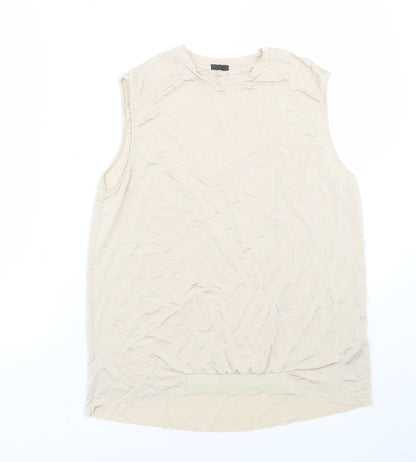 Oysho Womens Gold   Basic Tank Size S
