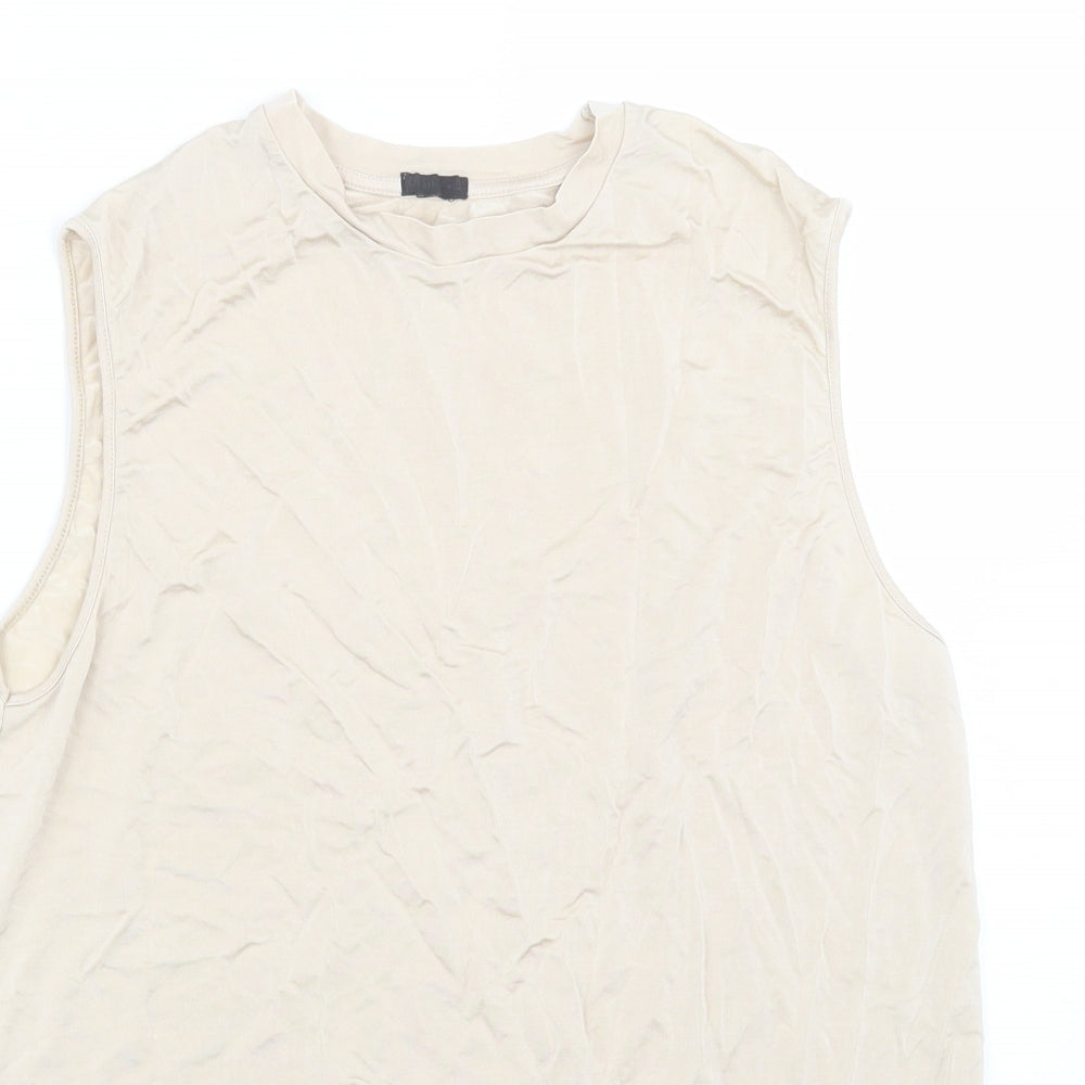 Oysho Womens Gold   Basic Tank Size S