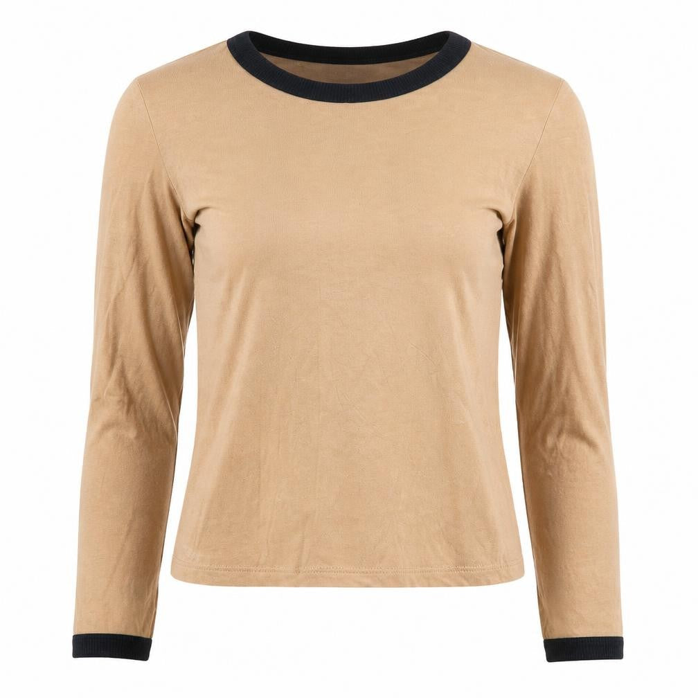 Brave Soul Womens Brown   Basic T-Shirt Size XS