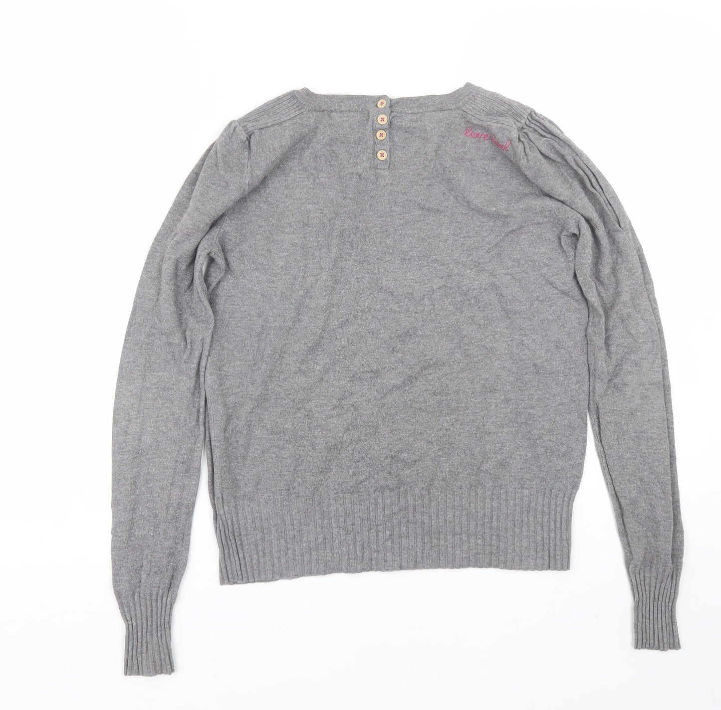 Love Label Womens Grey   Pullover Jumper Size 14